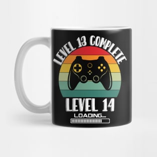 Level 13 Complete Level 14 Loading 13th Birthday Video Gamer Mug